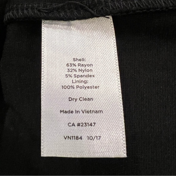 Talbots Black Shift Dress with Scalloped Edges - Picture 14 of 15